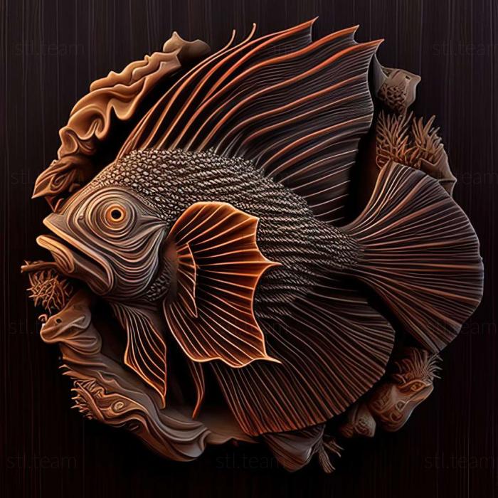 3D model Dutch lionhead fish (STL)